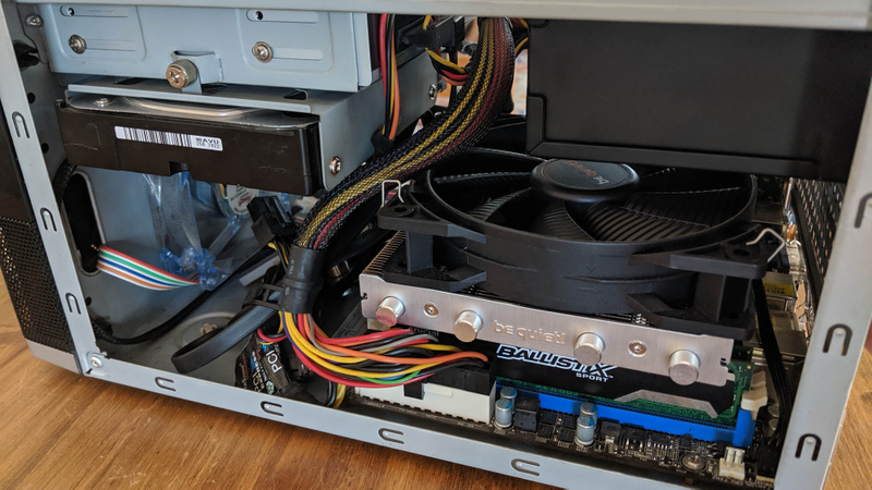 Some cases can fit larger coolers and hard drives, but it’ll be a tight fit.